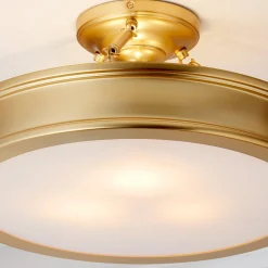 Traditional Urban Semi-Flush Ceiling Light