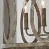 Transitional Cut Loop Drum Chandelier - 6 Light