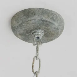 Transitional Cut Loop Drum Chandelier - 6 Light