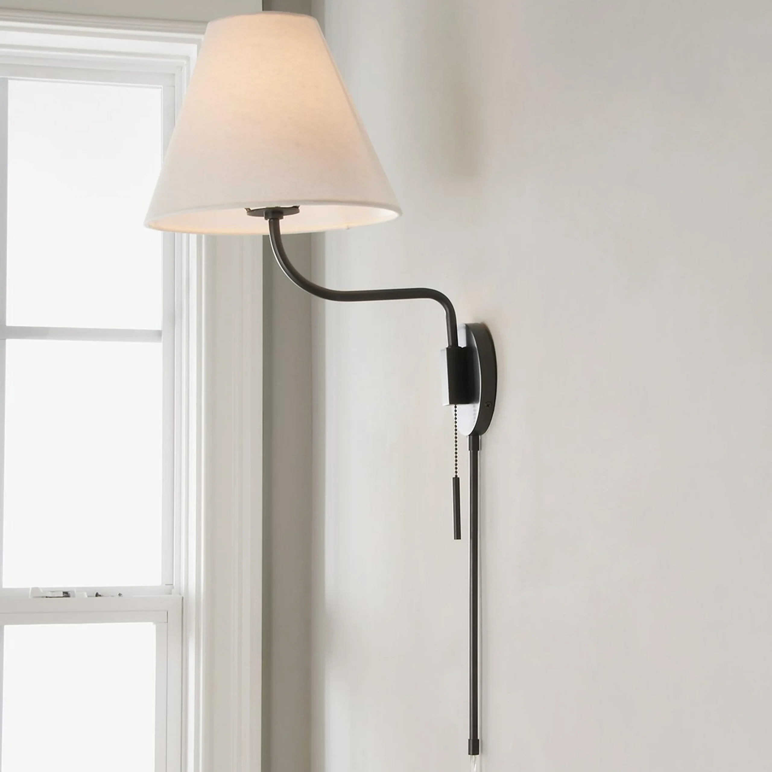 Transitional Swing Arm Sconce