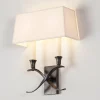 Transitional 'X' Wall Sconce with Shade - 2 Light