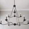 Transverse Waves Tiered Chandelier