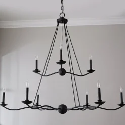 Transverse Waves Tiered Chandelier