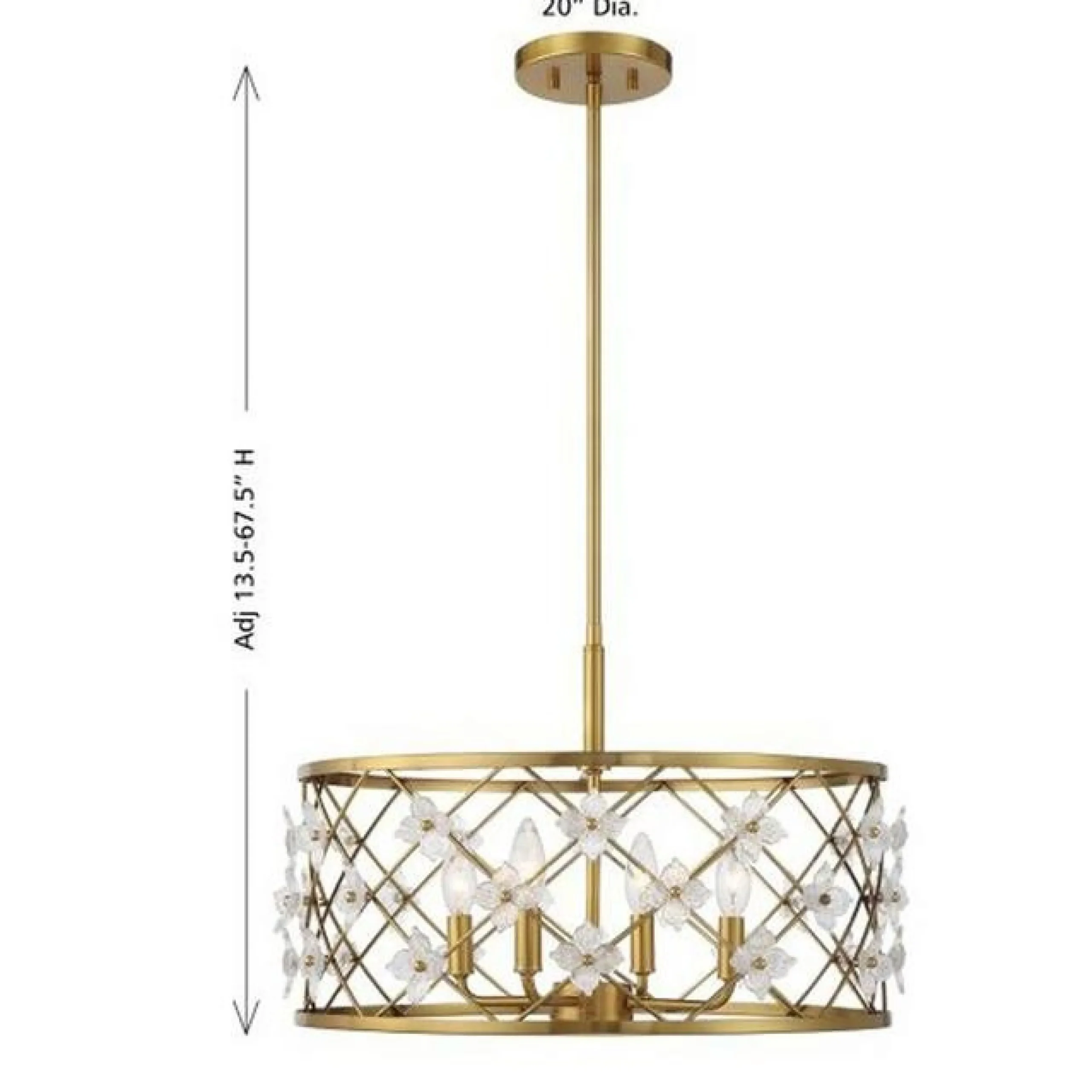 Treillage Convertible Chandelier