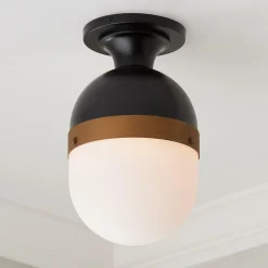 Tri Band Outdoor Semi Flush Ceiling Light