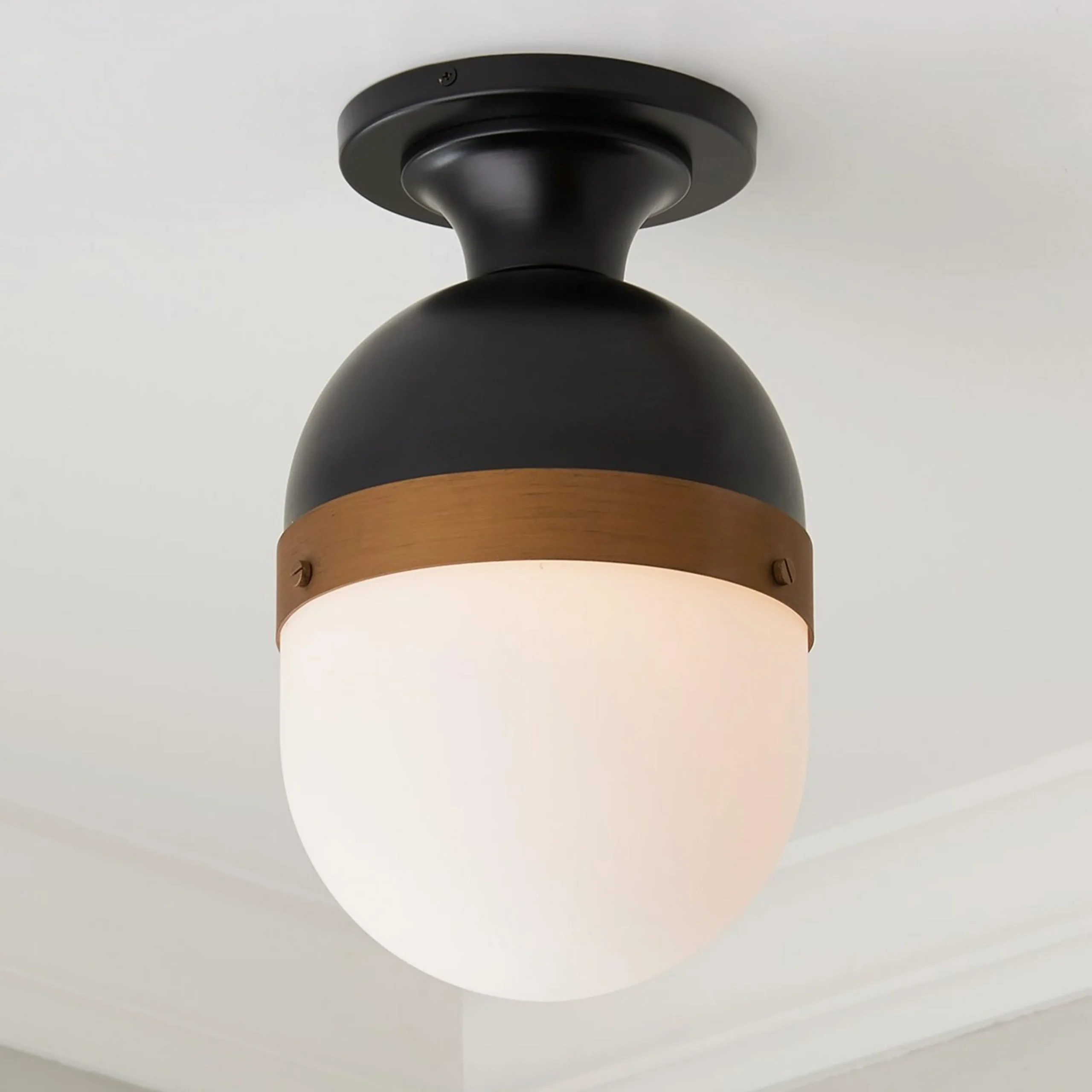 Tri Band Outdoor Semi Flush Ceiling Light