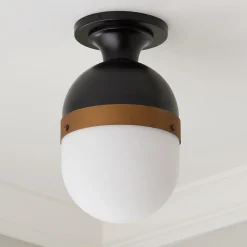 Tri Band Outdoor Semi Flush Ceiling Light
