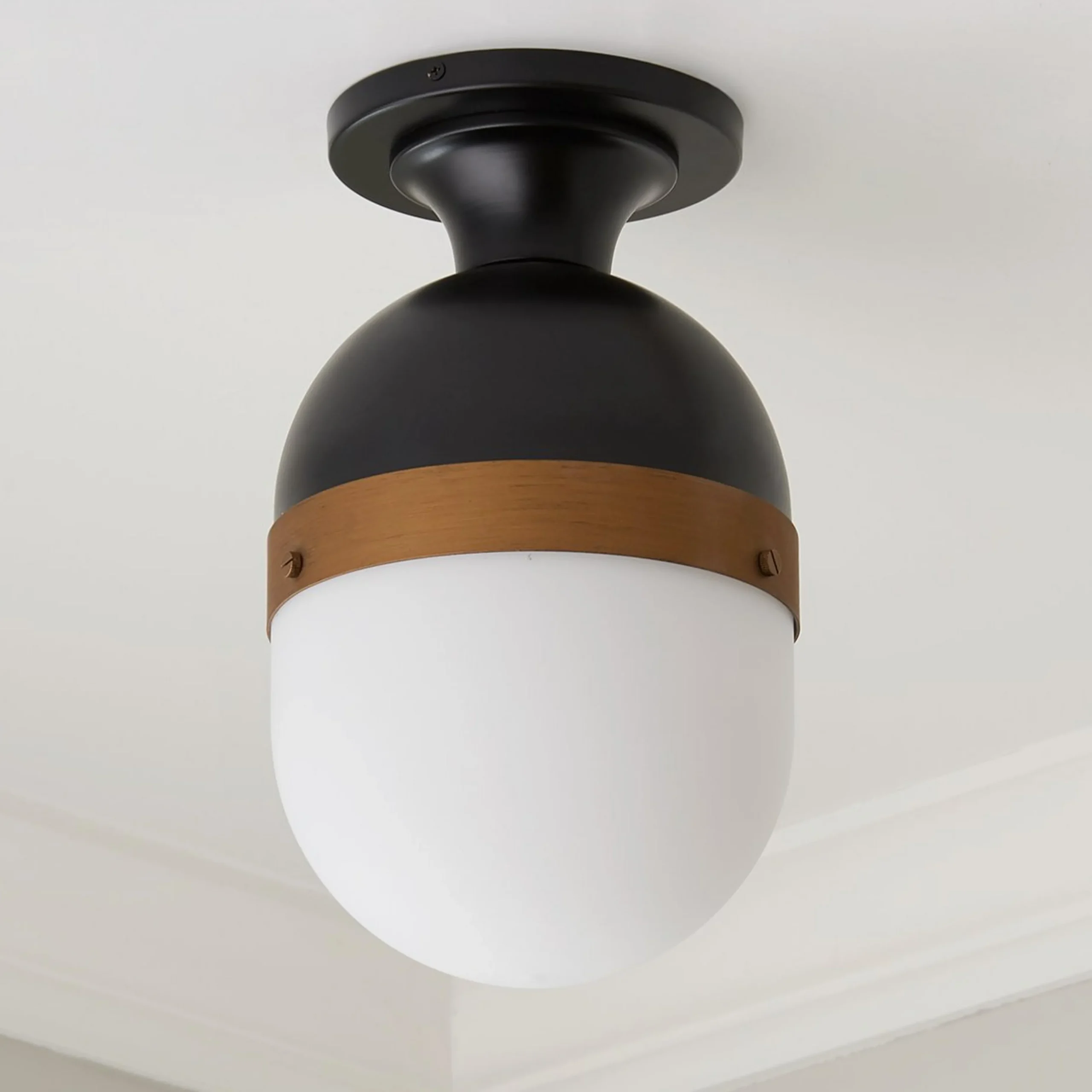 Tri Band Outdoor Semi Flush Ceiling Light