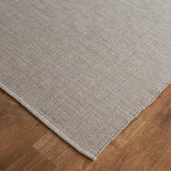 Tri-Toned Neutral Woven Cotton Rug