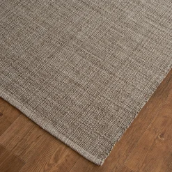 Tri-Toned Neutral Woven Cotton Rug
