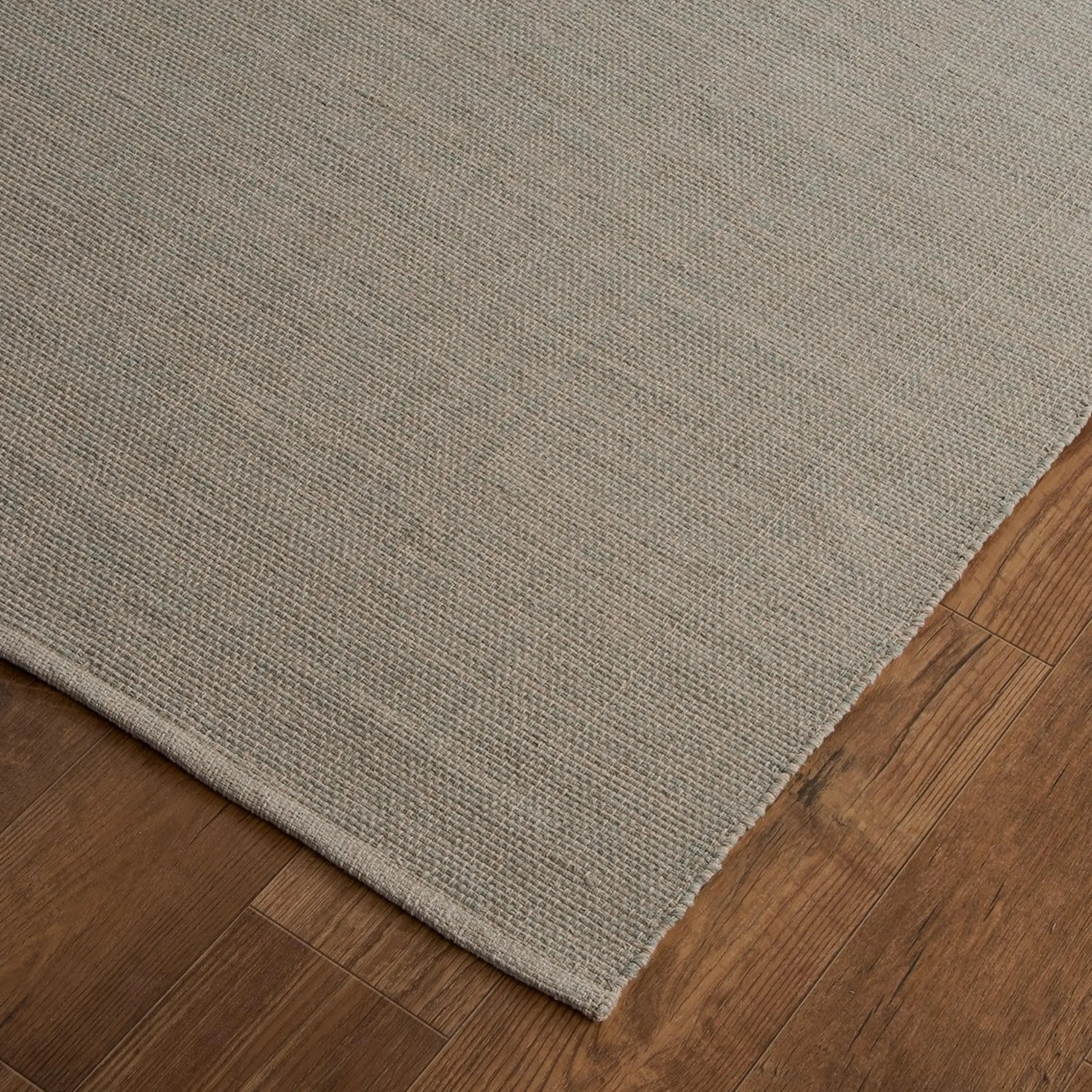 Tri-Toned Neutral Woven Cotton Rug