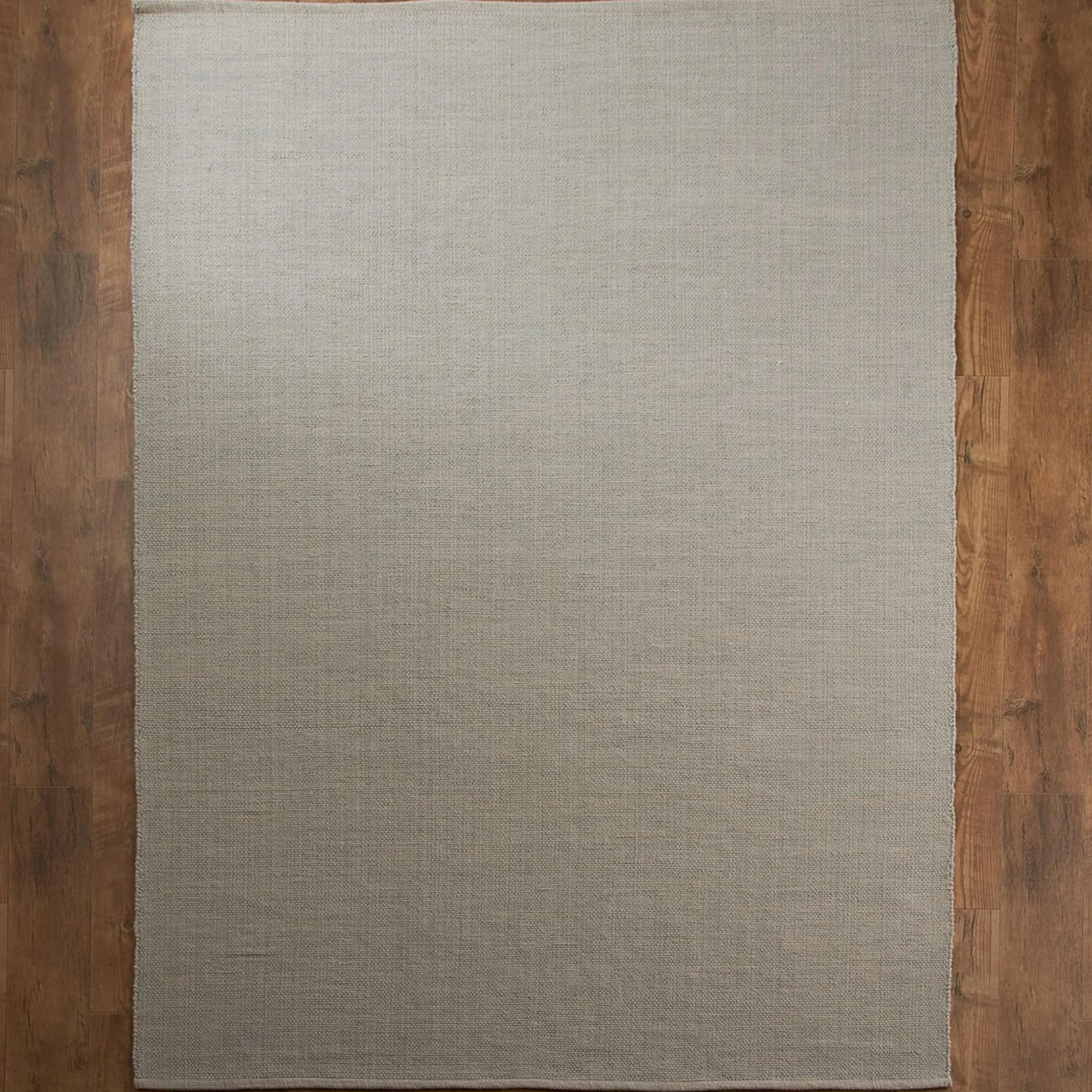 Tri-Toned Neutral Woven Cotton Rug