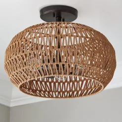 Tropical Oasis Semi-Flush Ceiling Light