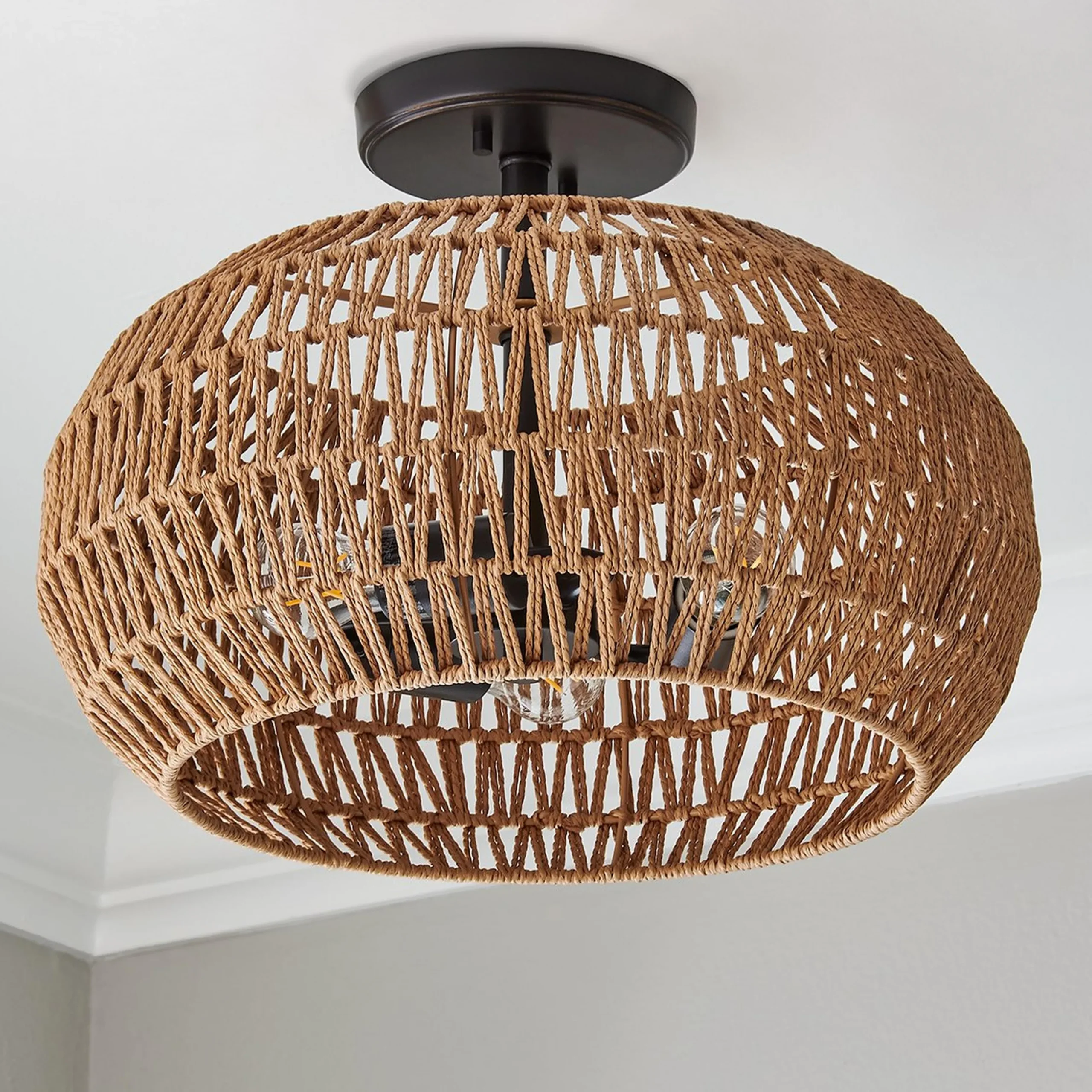 Tropical Oasis Semi-Flush Ceiling Light