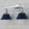 Truncated Cone Shade Vanity Light - 2 light