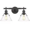 Truncated Cone Shade Vanity Light - 2 light