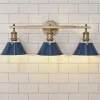 Truncated Cone Shade Vanity Light - 3 light