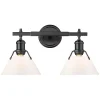 Truncated Cone Shade Vanity Light - 2 light