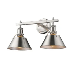 Truncated Cone Shade Vanity Light - 2 light