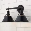 Truncated Cone Shade Vanity Light - 2 light