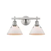 Truncated Cone Shade Vanity Light - 2 light