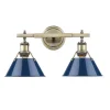 Truncated Cone Shade Vanity Light - 2 light