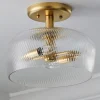 Turbulator Semi-Flush Ceiling Light