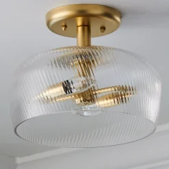 Turbulator Semi-Flush Ceiling Light