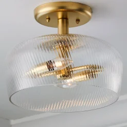 Turbulator Semi-Flush Ceiling Light
