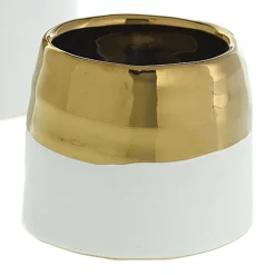 Two Tone Glam Ceramic Pot - Small
