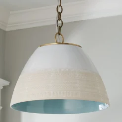 Two Tone Textured Pendant