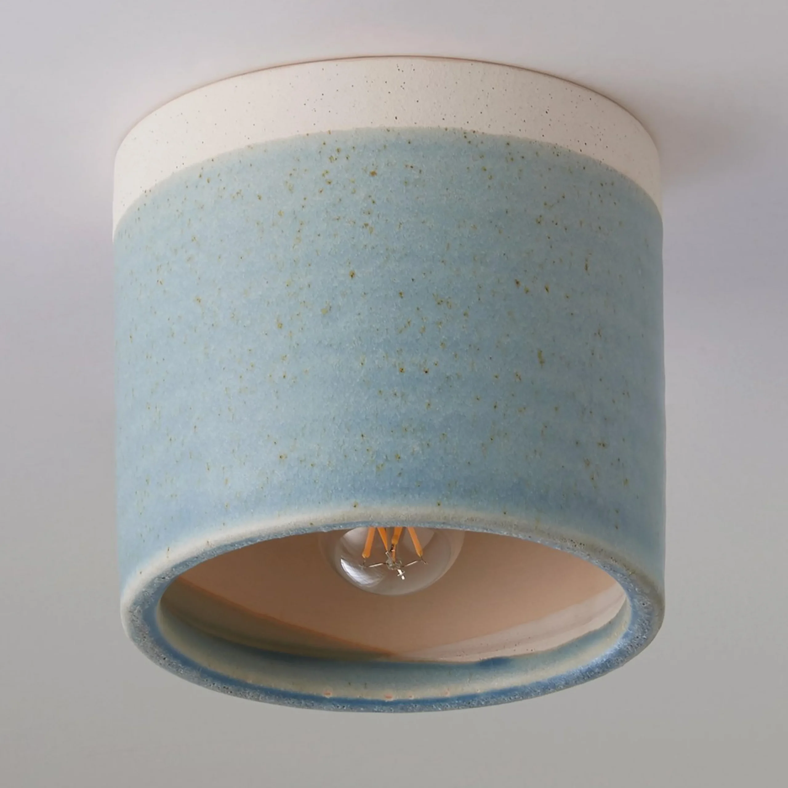 Two-Toned Ceramic Ceiling Light