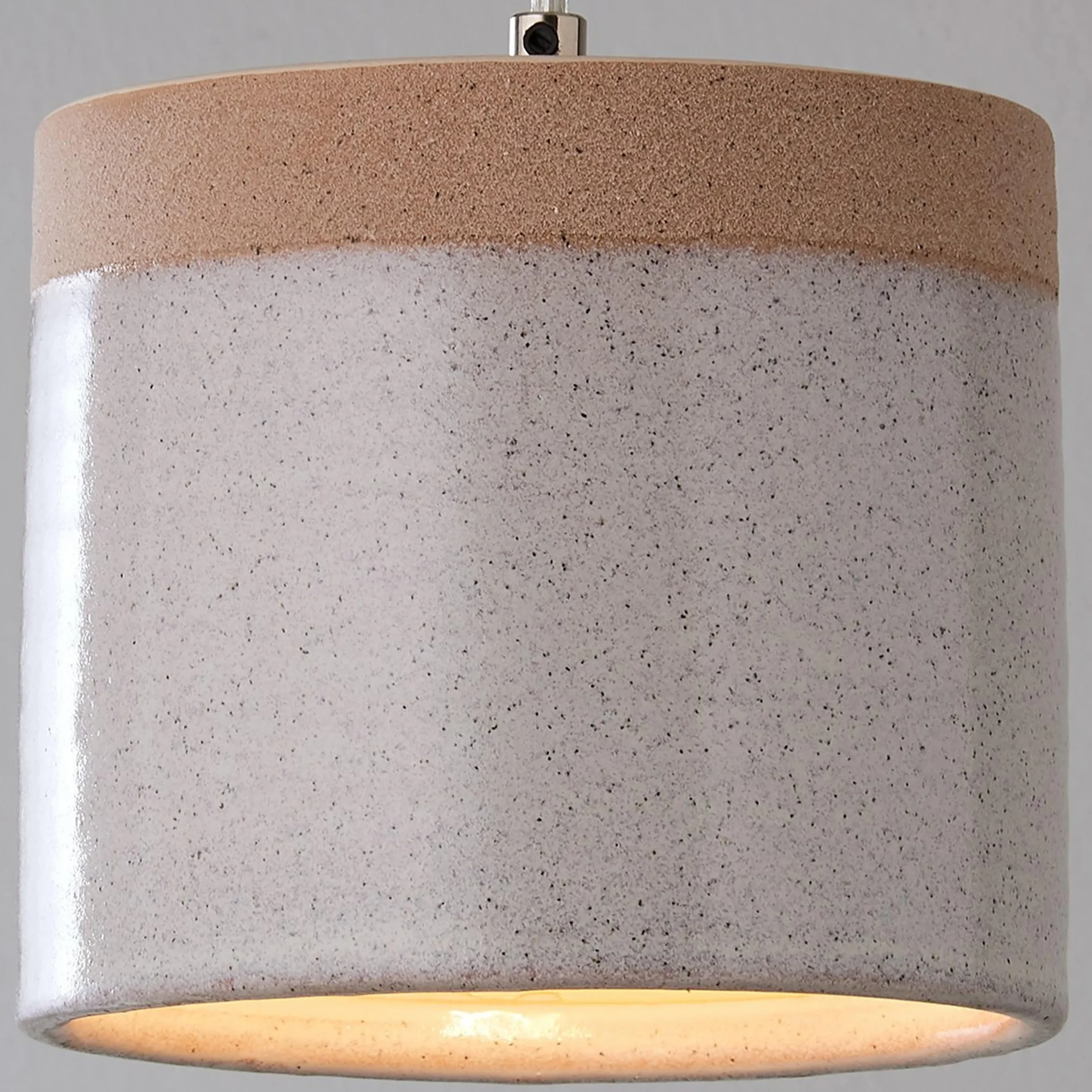 Two-Toned Ceramic Pendant