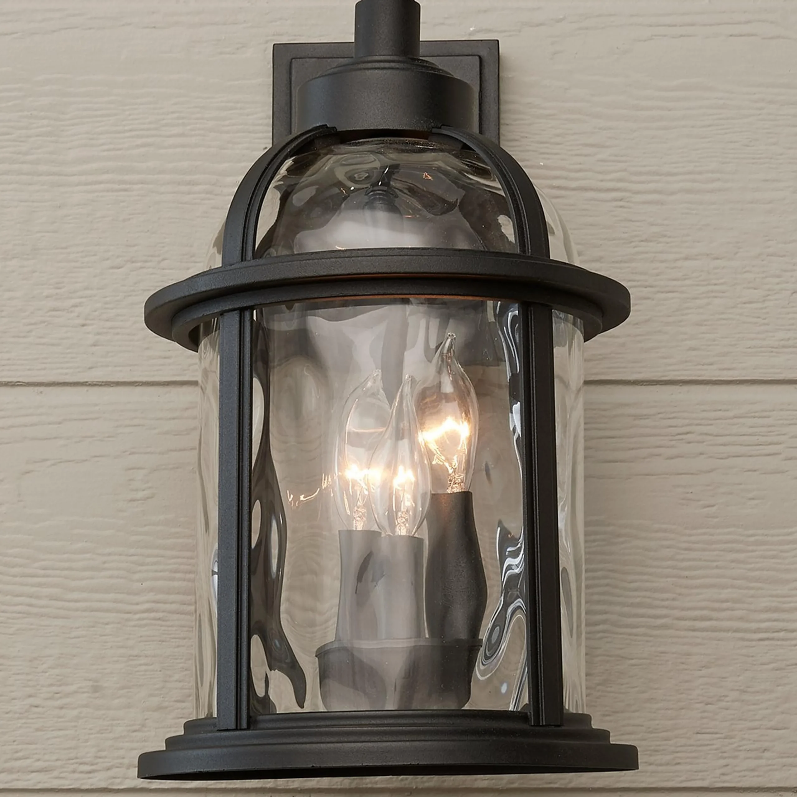 Undulated Outdoor Sconce - 3 Light