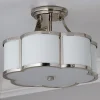Urban Floral Semi-Flush Ceiling Light - 2 Light