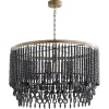 Valencia Wood Bead Pendant - Drum