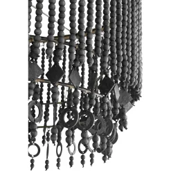 Valencia Wood Bead Pendant - Drum