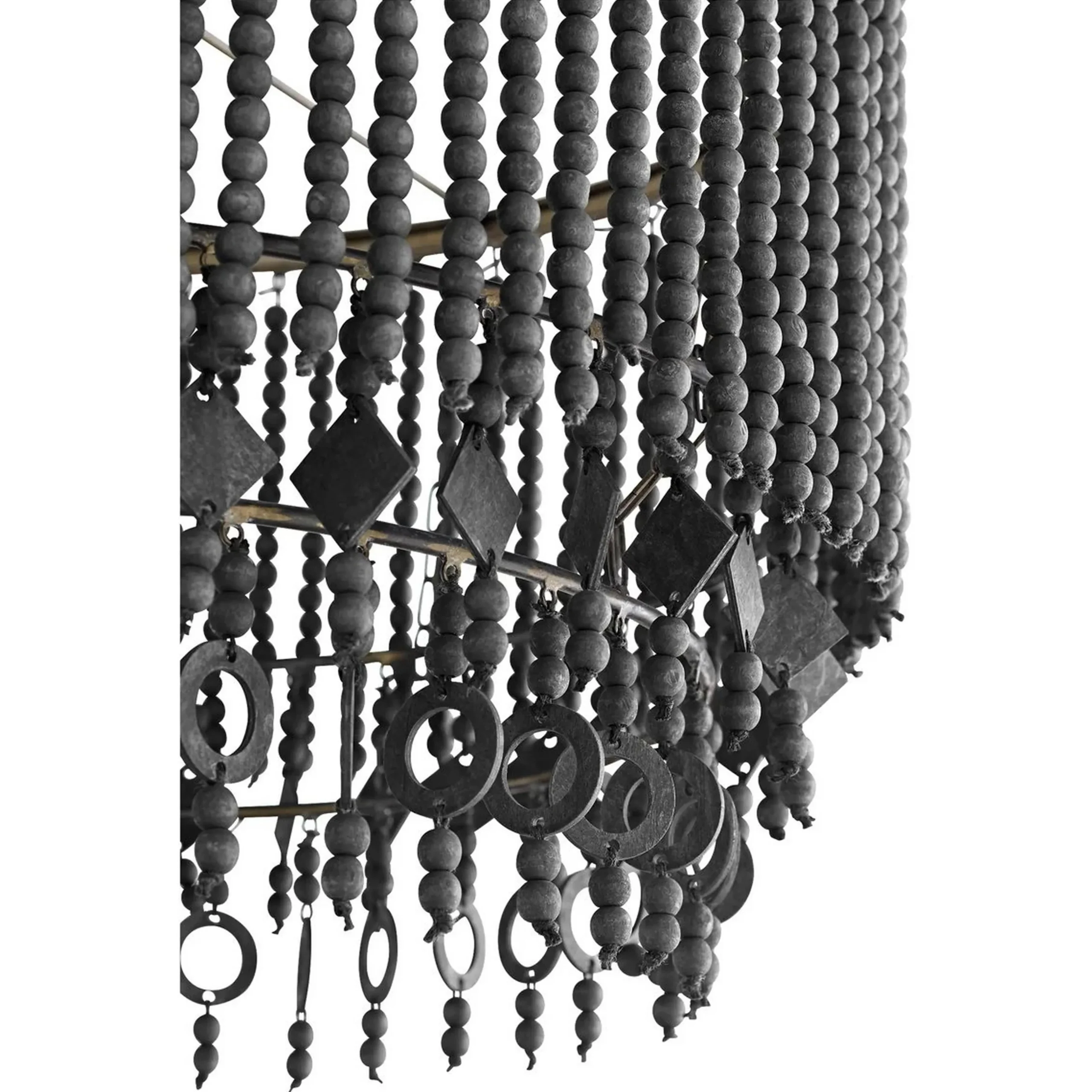 Valencia Wood Bead Pendant - Drum