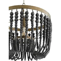 Valencia Wood Bead Pendant - Basket