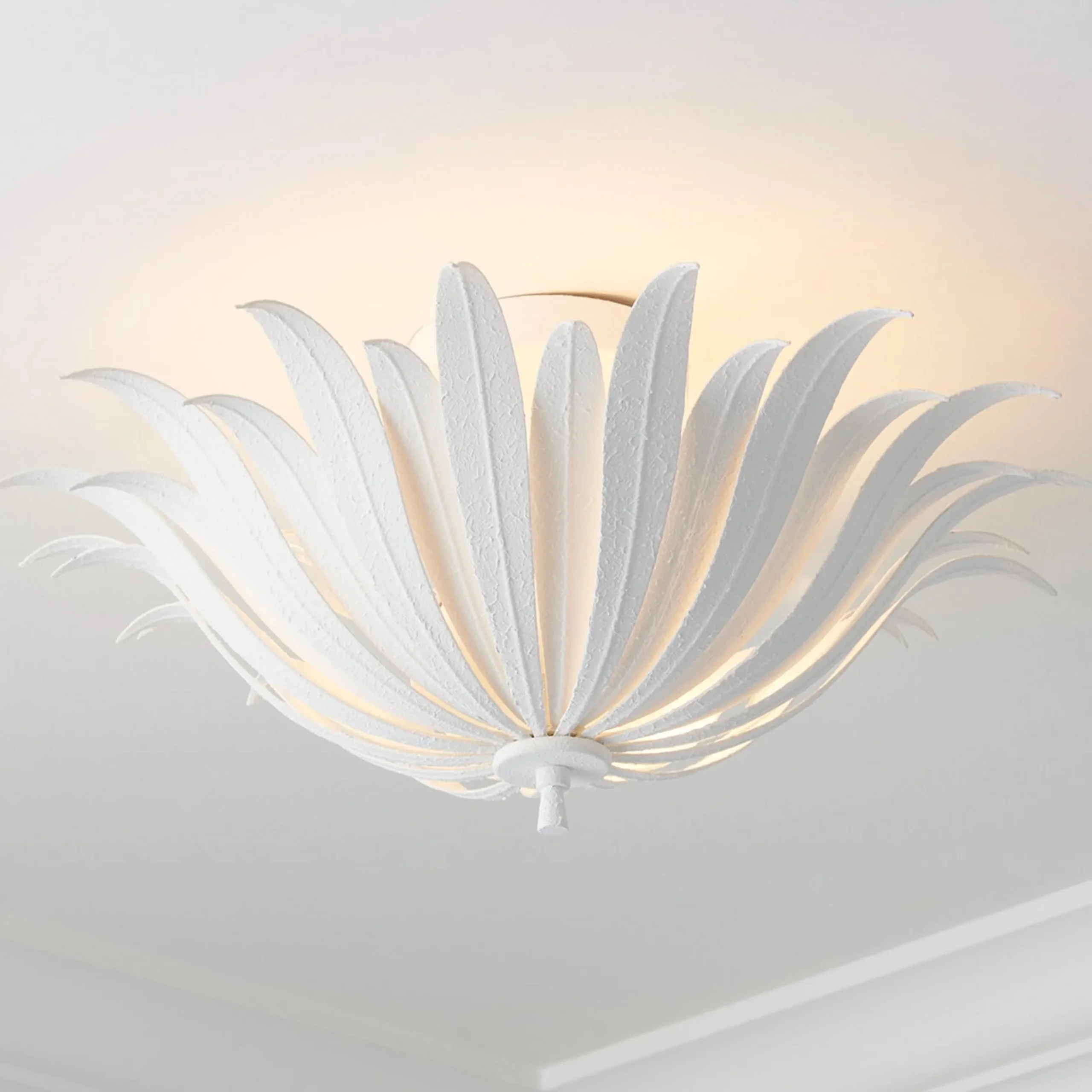 Vicenzio Leaf Semi-Flush Ceiling Light