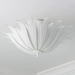 Vicenzio Leaf Semi-Flush Ceiling Light