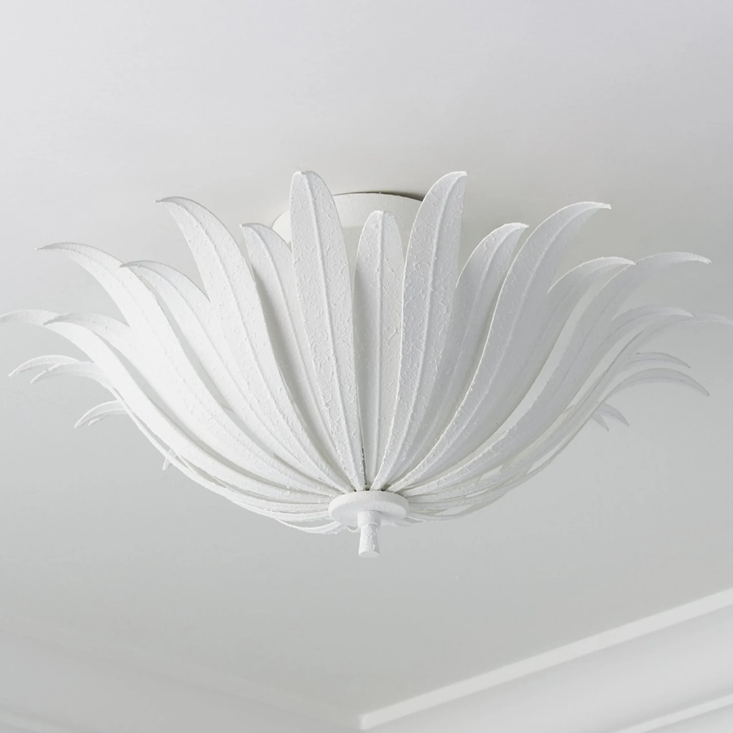 Vicenzio Leaf Semi-Flush Ceiling Light