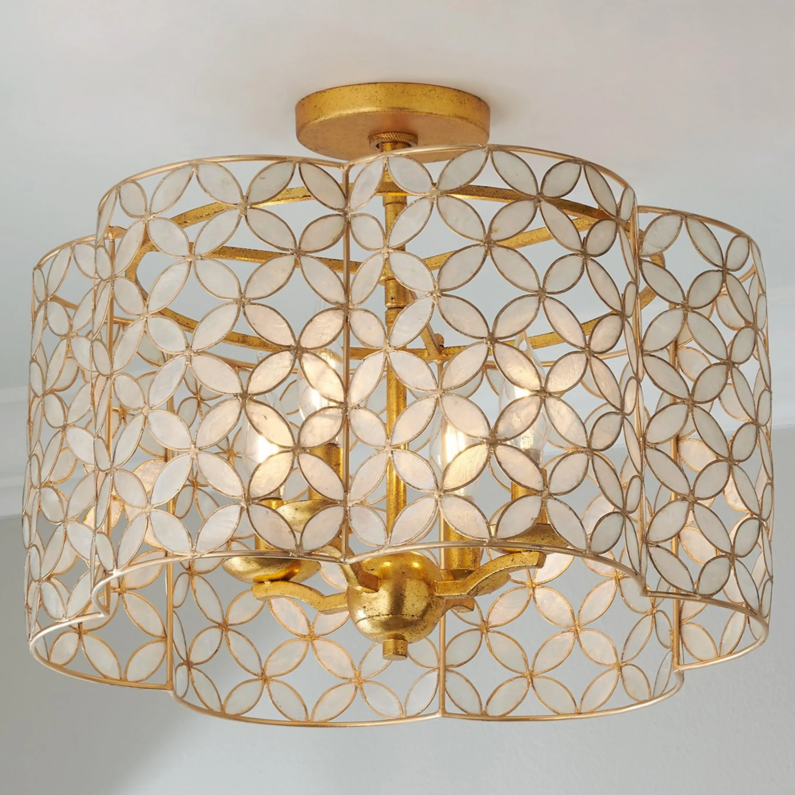 Vierpas Semi-Flush Ceiling Light