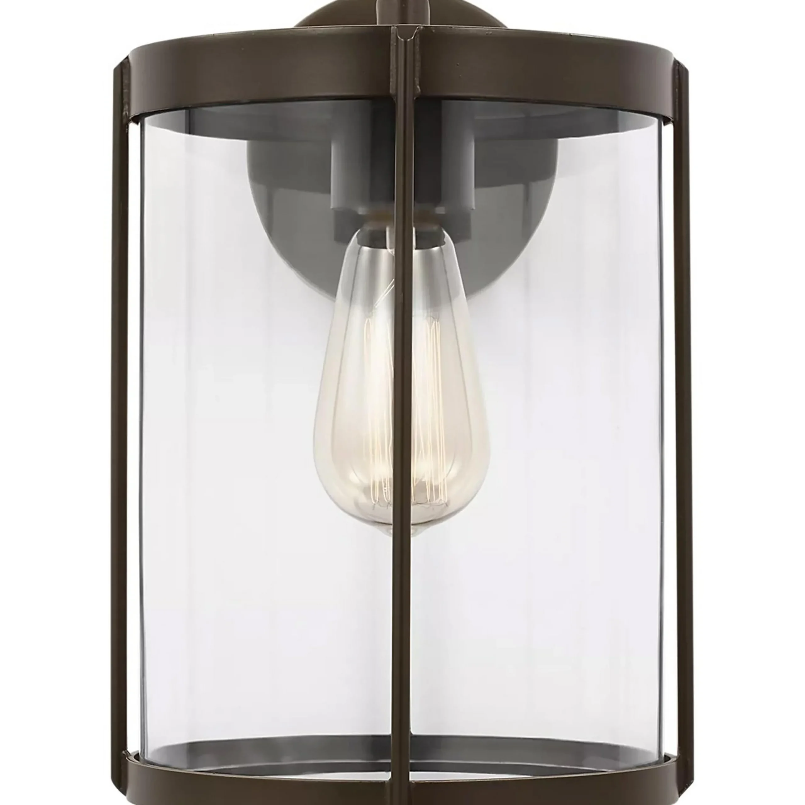 Vincent Clear Glass Outdoor Sconce - Medium