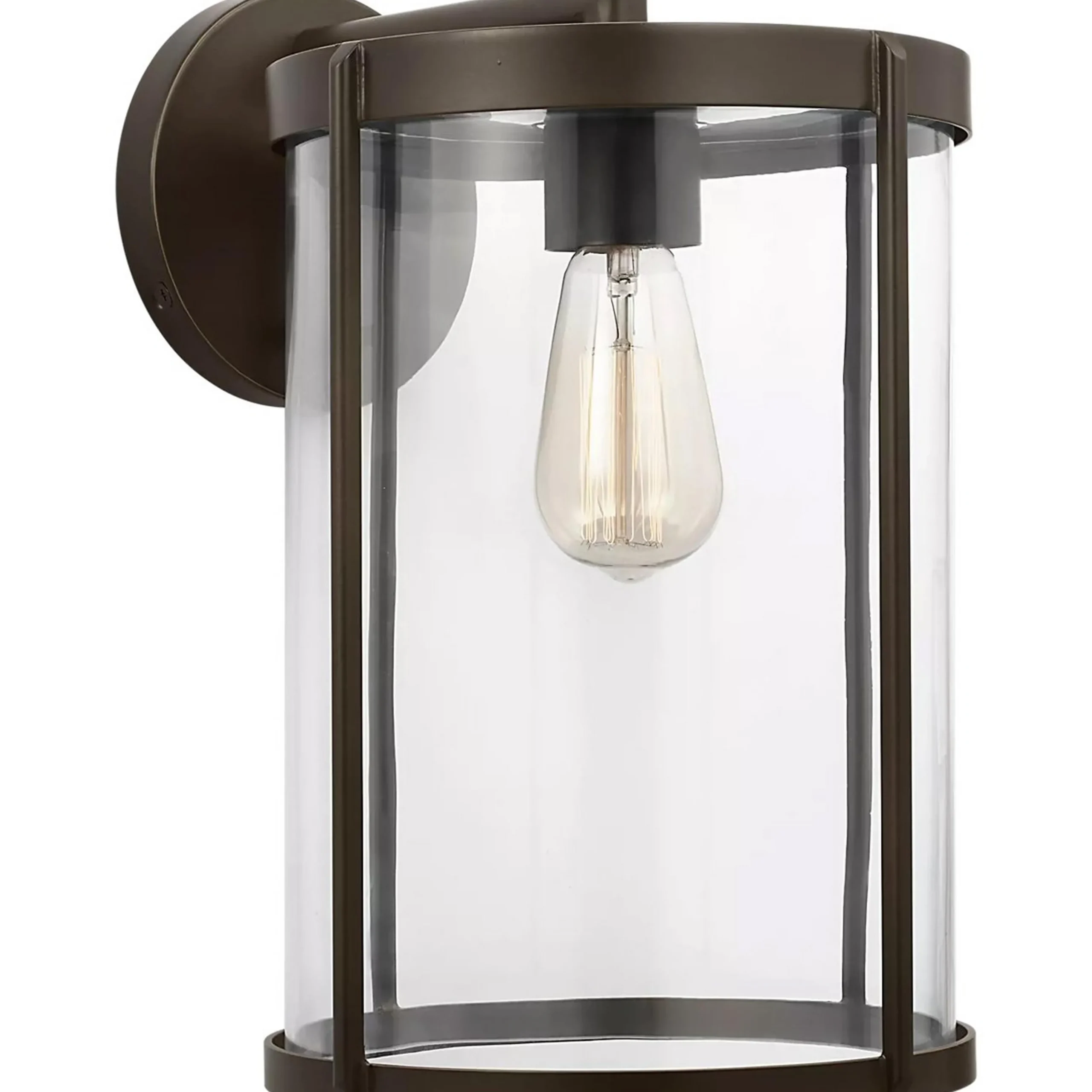 Vincent Clear Glass Outdoor Sconce - Large