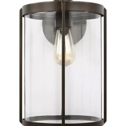 Vincent Clear Glass Outdoor Sconce - Large