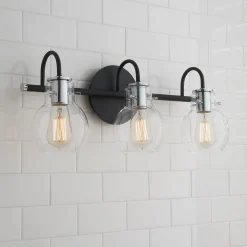 Vintage Arc Shade Vanity Light - 3 Light