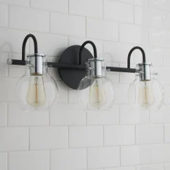 Vintage Arc Shade Vanity Light - 3 Light
