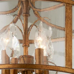 Vintage Modern Crystal Chandelier