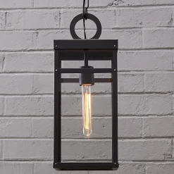 Vintage Suspended Pane Outdoor Pendant